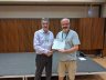 Dan Shrubsole - University of Western Ontario - receives the Service to Ontario Geography Award from CAGONT President Wayne Forsythe